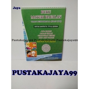 Buku Materi Hafalan Santri TK & TPA