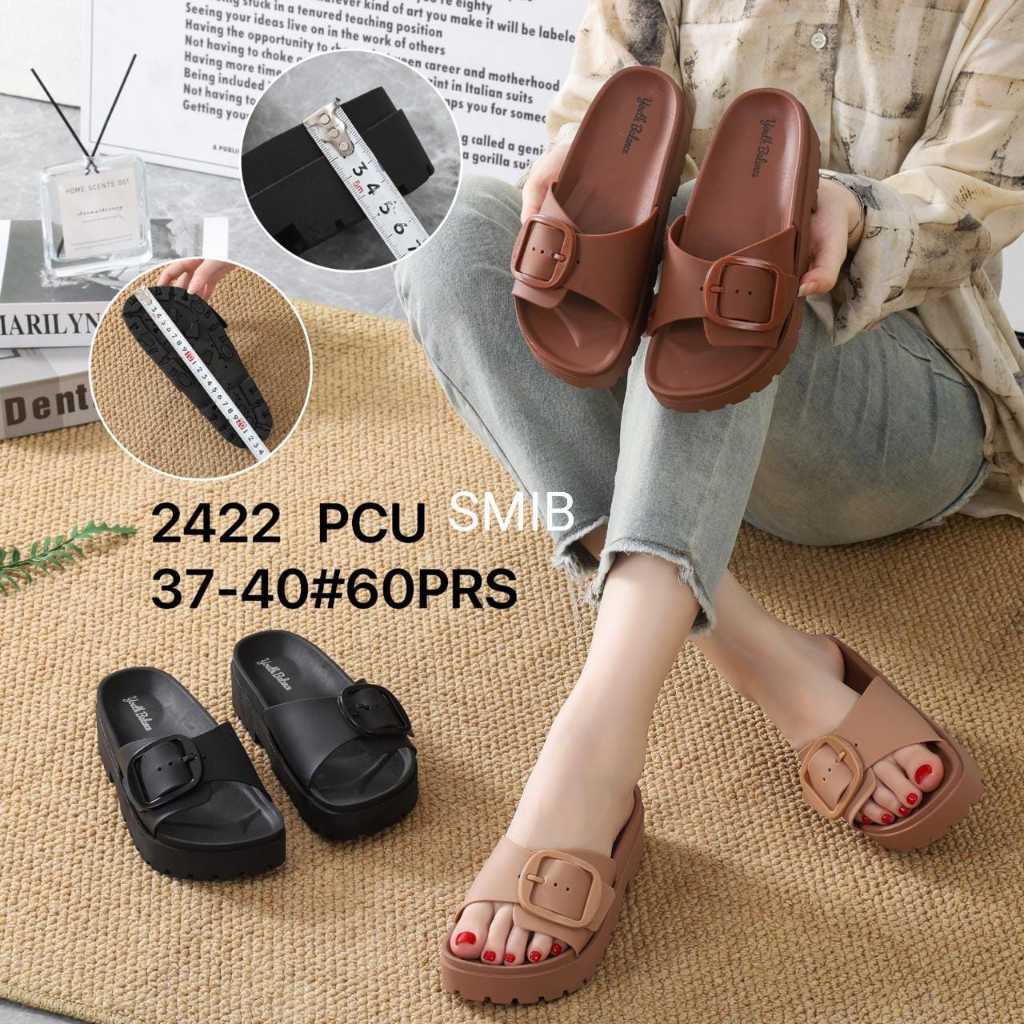 Sandal Selop Wanita Karet Import BALANCE Motif Ban 1 Gesper 5 CM / 2422