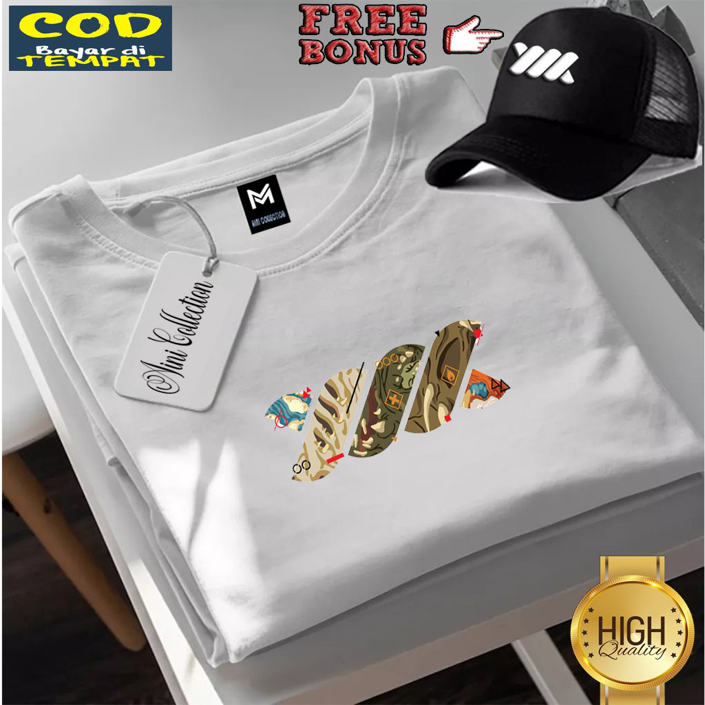 Bonus Topi . Kaos Pendek Distro Wadezig Print01 Terbaru../ Terkeren 1805 < Baju Lengan Pendek Premiu