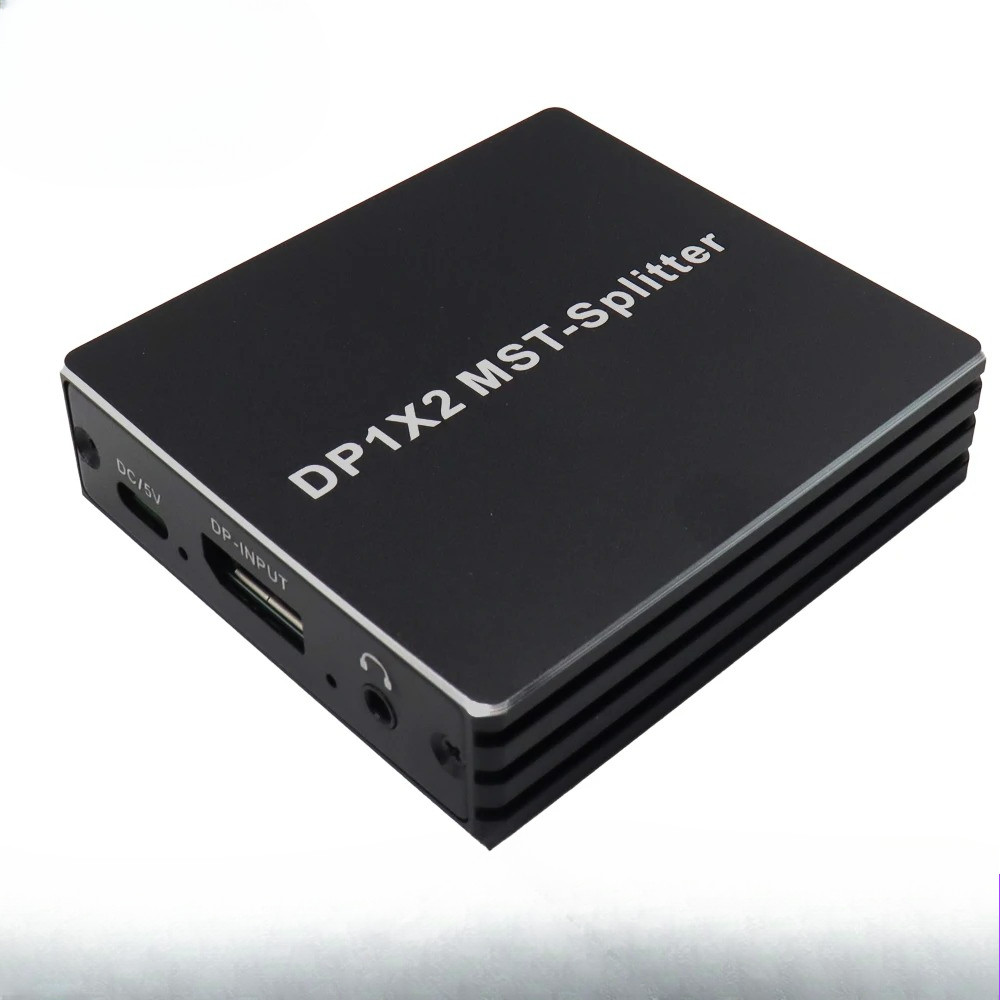 MST DisplayPort HDMI-Compatible Splitter 8K MST SST 1In 2 Out DP 1.4 8K@30Hz 4K@120Hz to DisplayPort