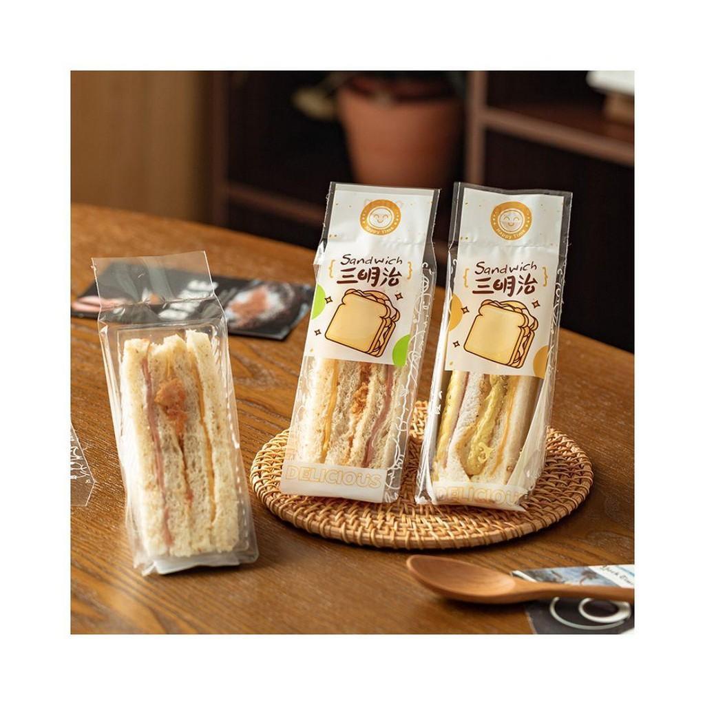 Plastik Sandwich Roti Lapis Packaging Kertas Bungkus Bento Food Grade Bento Bekal Anak KH