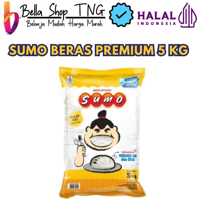 [HOMELO] Beras Sumo Premium Kemasan Merah kuning Hijau Beras Putih 3 - 5 - 10 - 20 Kg - sumo kuning