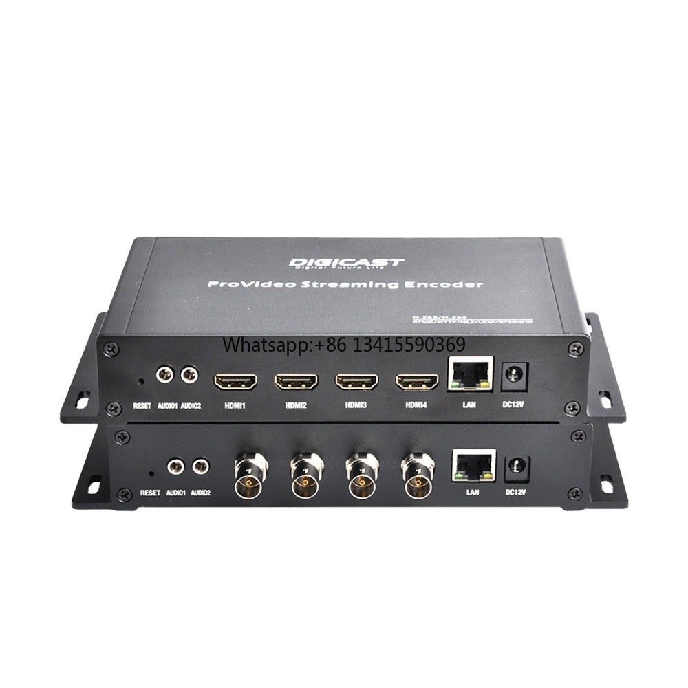 DMB-8904A-EC DIGICAST 4* hd to IP H265 HEVC Stable Live H.264 Video Streaming IP Video Encoder for Y