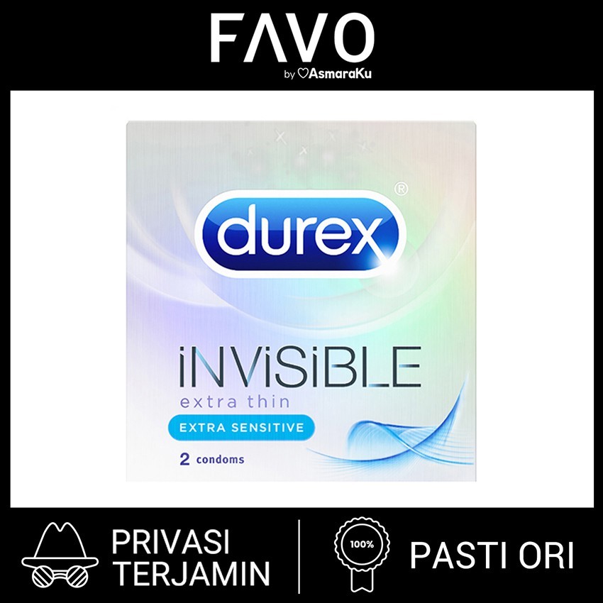 Kondom Durex Invisible isi 2 Pcs - Kondom Tipis Durex