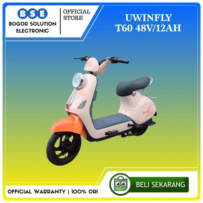 PROMO BIG SALE Selis Uwinfly T60 Sepeda Listrik Uwinfly T60 48V/12Ah - PEACH [GARANSI