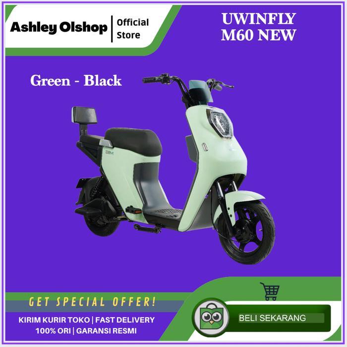 PROMO BIG SALE Sepeda Listrik Uwinfly M60 Selis Uwinfly M 60 Uwinfly M60 NEW - M60 Green [ORI]