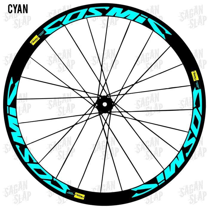 Stiker Decal Rims Mavic Cosmic Lebar Sticker 3 Cm Rim 700c - 6 pcs Terlaris
