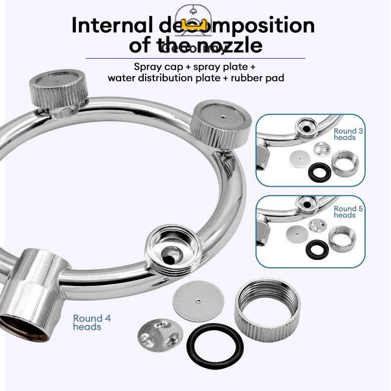 Stainless Steel 3/4/5 Kepala Nozzle Sprayer Kabut Nozel Sprayer Nossel Sprayer Kabut Nozzel Sprayer 