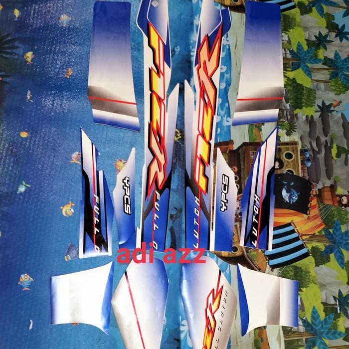 striping stiker lish full body F1ZR fizr biru putih 2003