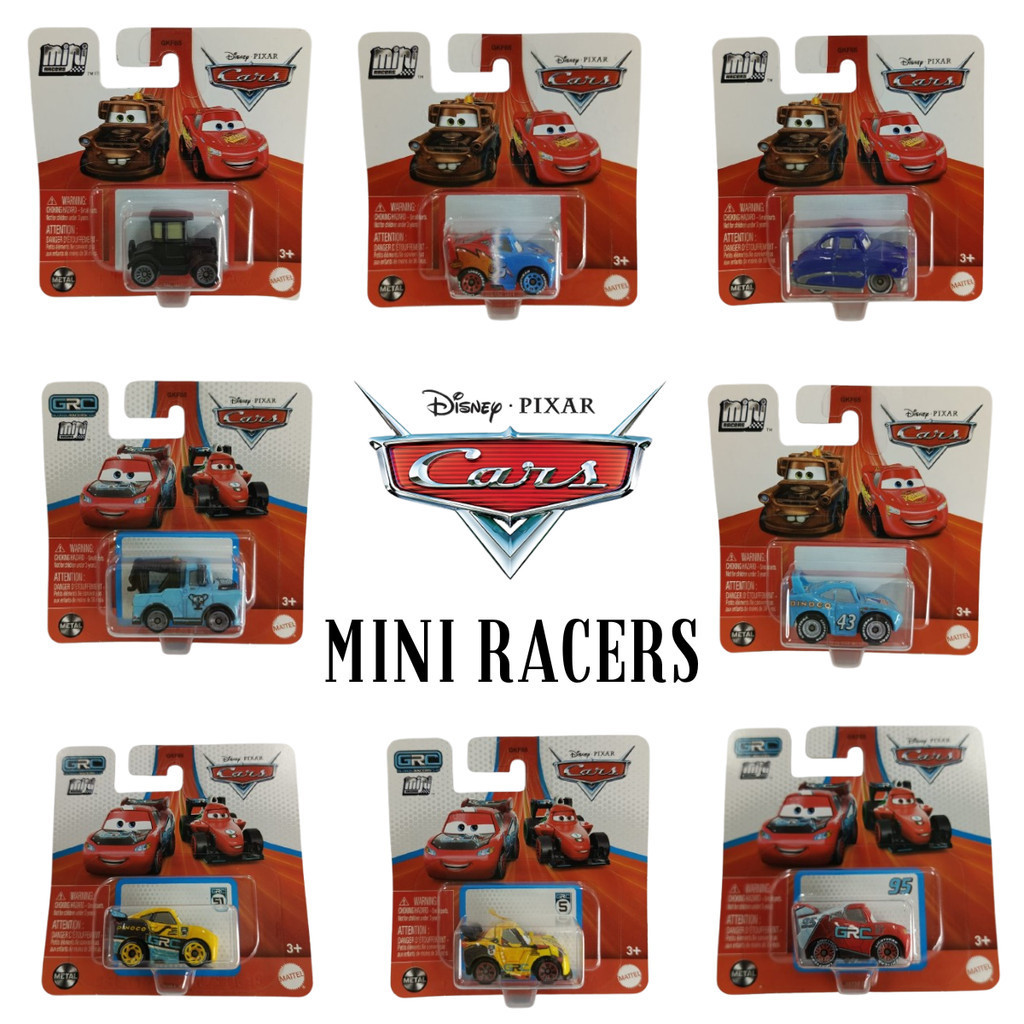 Diecast Mini Racers Cars Disney Pixar Mix A & W McQueen Mater Hudson Lizzie