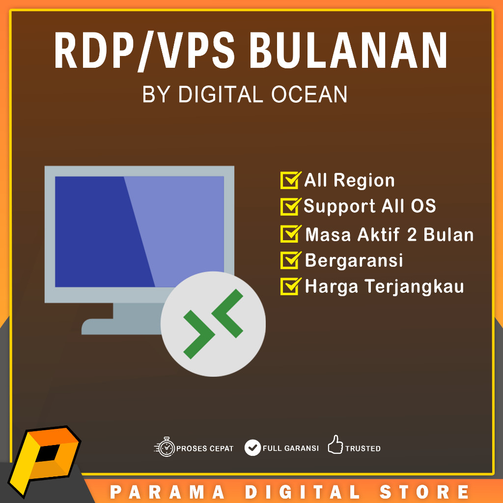 RDP/VPS Masa Aktif 1 Bulan By DigitalOcean