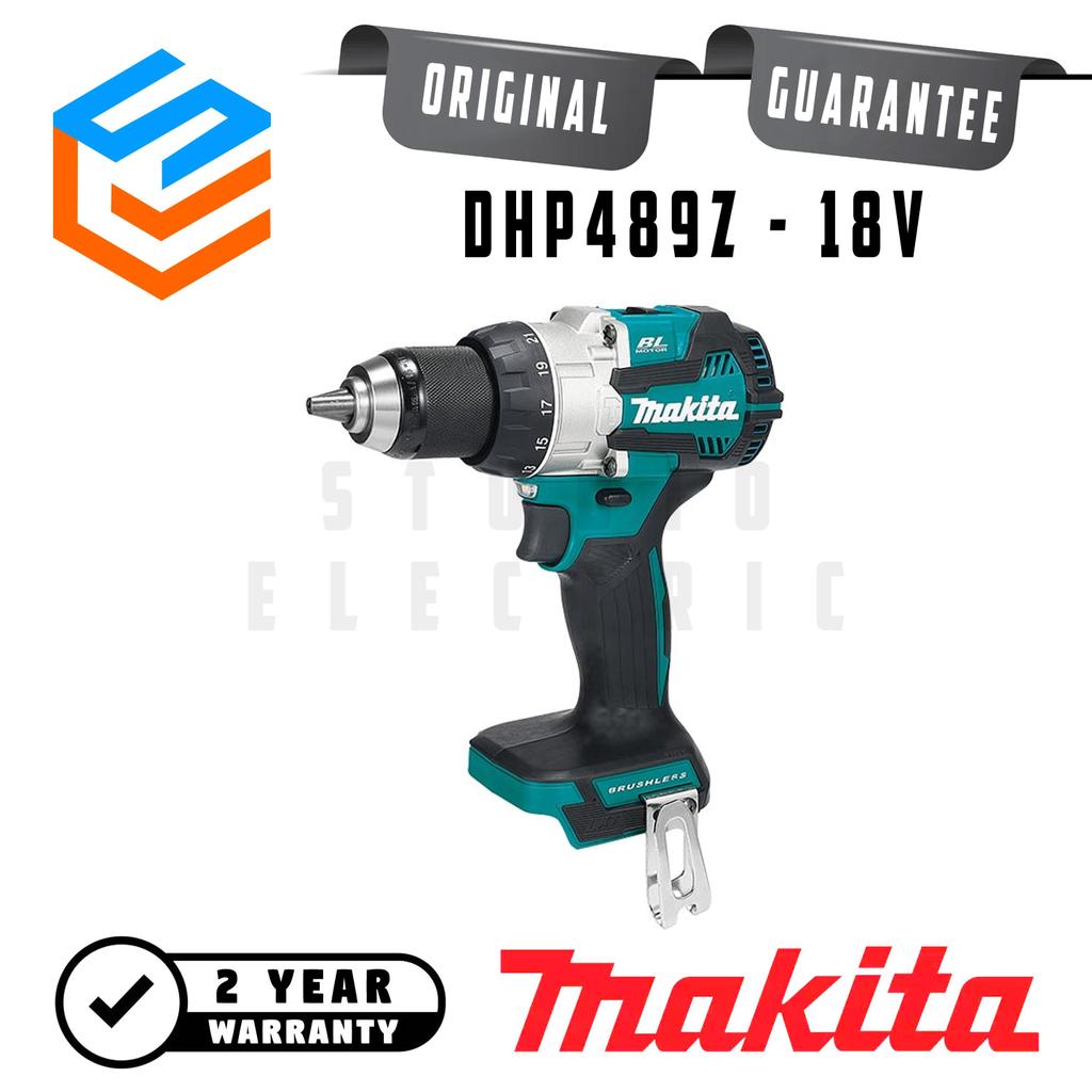 Makita Cordless Baterai Hammer Driver Drill Mesin Bor Tembok 18V + Unit Only - DHP489Z