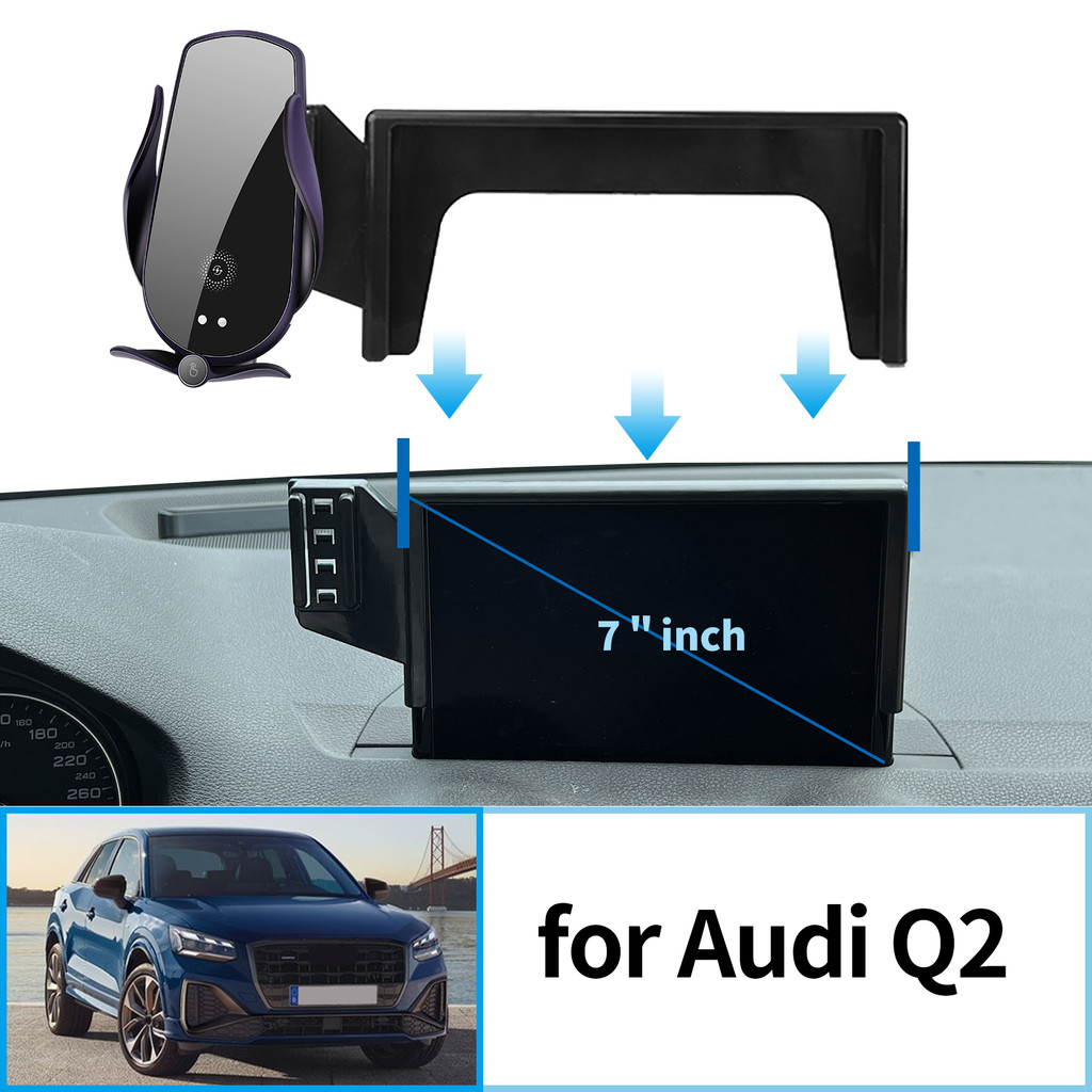 Car Mobile Phone Holder for Au Q2 7in GPS Bracket Navigation Stand Auto