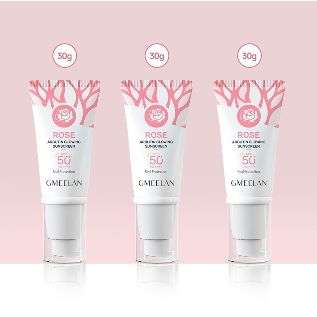 GMEELAN 3pcs set Sunscreen SPF50 PA++++ UV /GMEELAN Rose Arbutin Sunscreen 30g SPF50 PA++++ UV Sun P