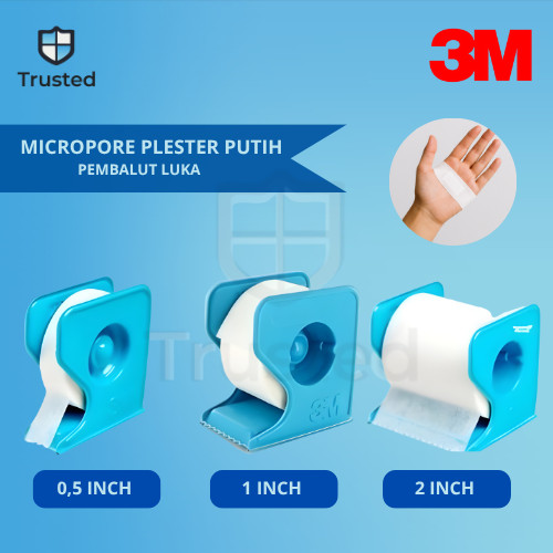 Micropore M3 Plester Putih Pembalut Luka 1 Roll