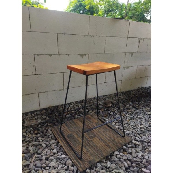 kursi bar/kursi cafe/kursi coffee shop kotak tinggi 60 cm