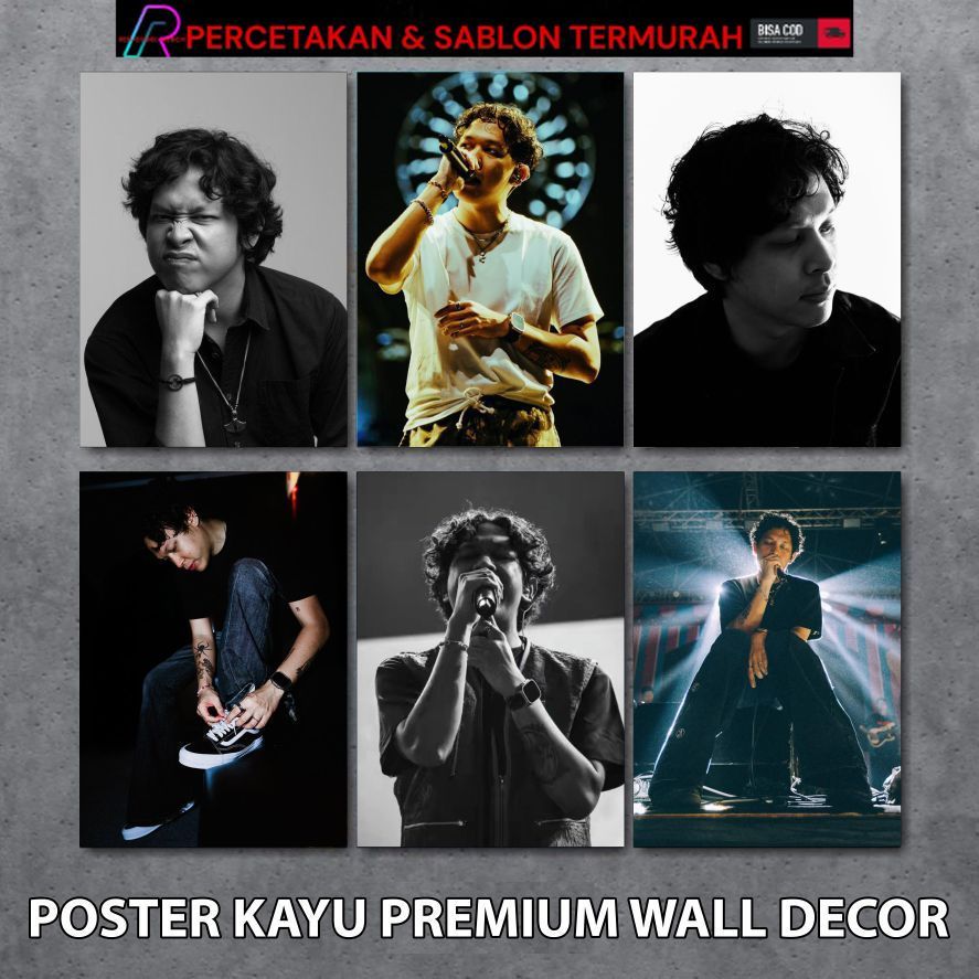 REDSTOREMERCH Hiasan kamar Poster dinding Walldecor Baskara Putra Hindia - HIASAN PAJANGAN DINDING B