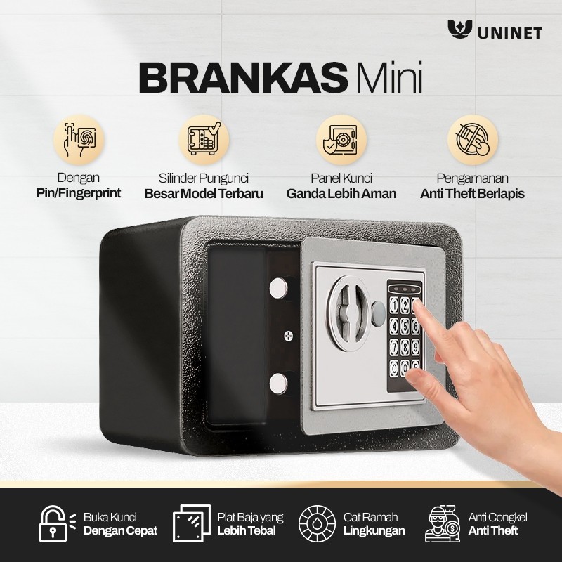 Brankas Mini - Brankas Uang dan Emas Brankas Mini Password Full Besi