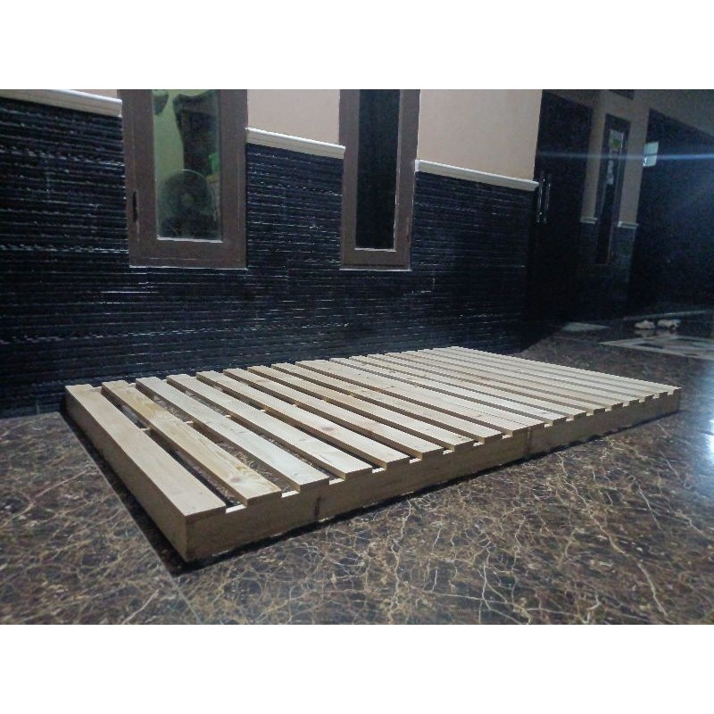 (Tinggi 7cm) Alas tempat tidur kayu palet / dipan tempat tidur kayu / Dipan Kasur Minimalis