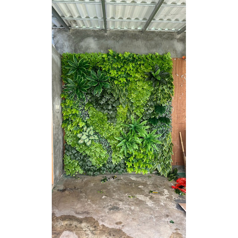 Dekorasi Dinding Vertical Garden Sintetis - Taman vertical Garden Artificial - untuk Outdoor Indoor