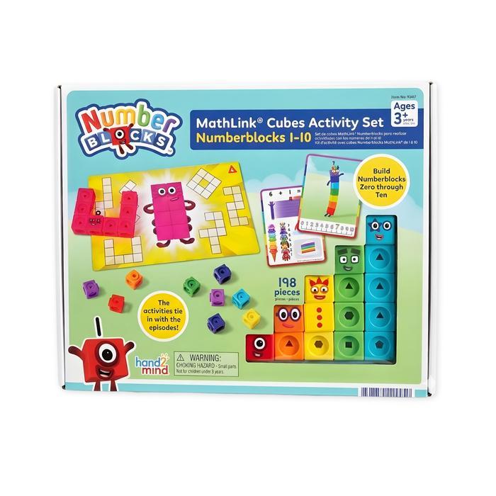 Hand2Mind Numberblocks MathLink Cubes 1–10 Activity Set
