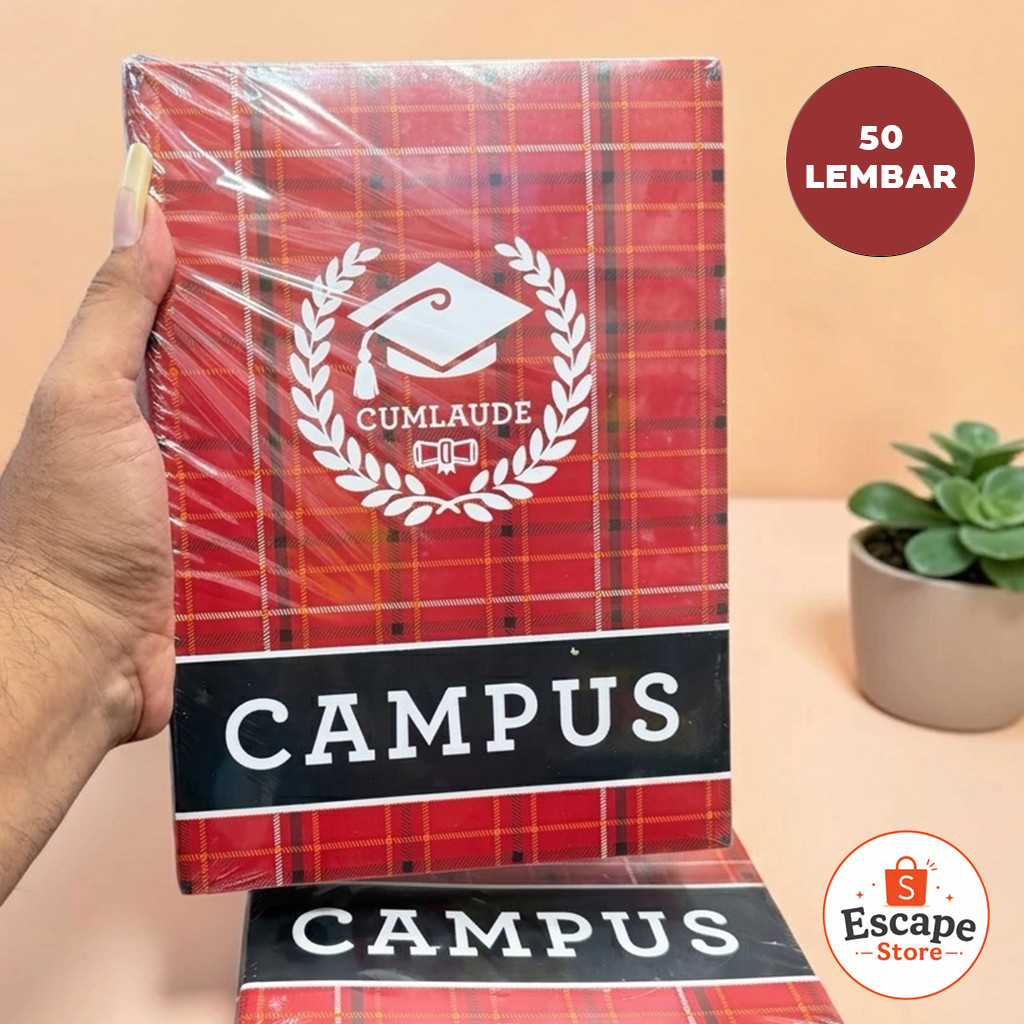 1 PCS Buku Tulis Anak Sekolah 50 Lembar Campus / Buku Tulis Campus 50 Lembar