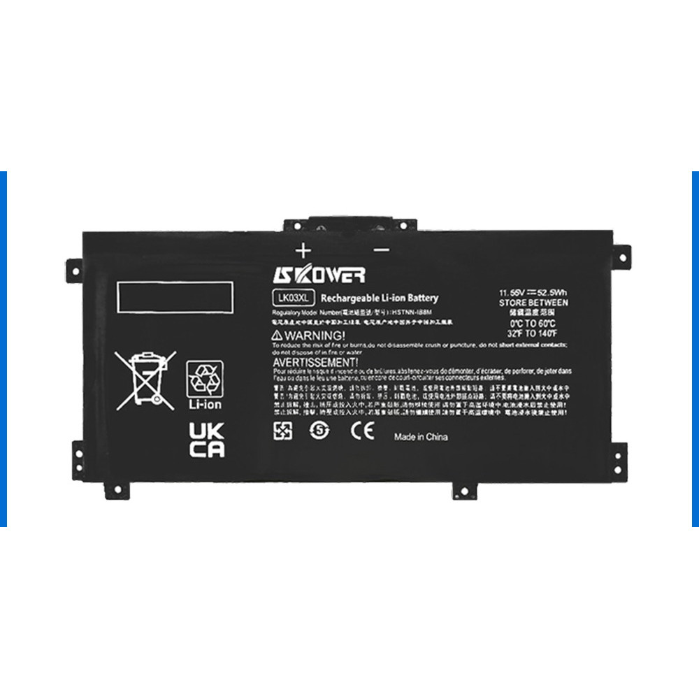 SKOWER LK03XL Laptop Battery For HP envy 15 X360 15-BP 15-CN TPN-W127 W128 W129 W132 HSTNN-LB7U HSTN