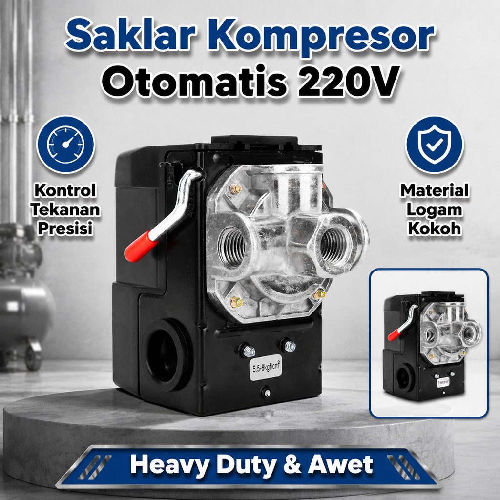 Automatic Pressure Switch Compressor Otomatis Kompresor Angin / Pressure Switch Otomatis Kompresor A