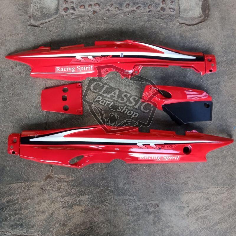 Cover body belakang vega lama fiz r ss two merah cabe body samping kanan kiri fiz r ss2 ss two