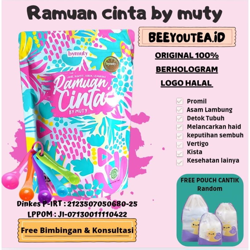(TERLARIS)Ramuan Cinta By Muty Original Minuman Rimpang Ramcin