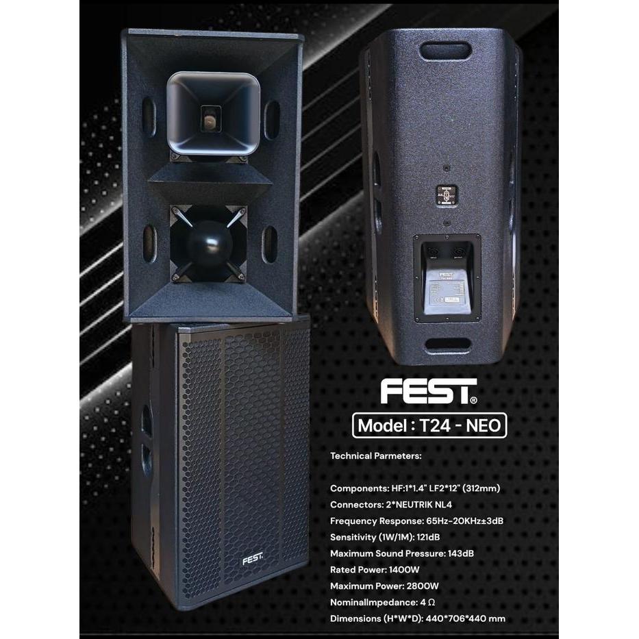 SPEAKER PASIF FEST T24NEO T24 NEO ORIGINAL