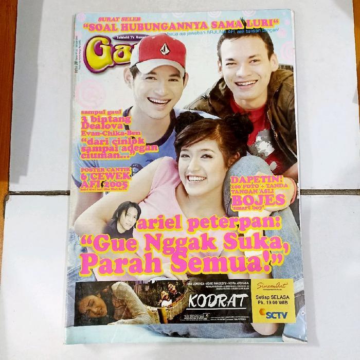 tabloid remaja gaul edisi 38 Tahun IV 22 - 28 September 2005 - Ariel Peterpan: "Gue nggak suka parah