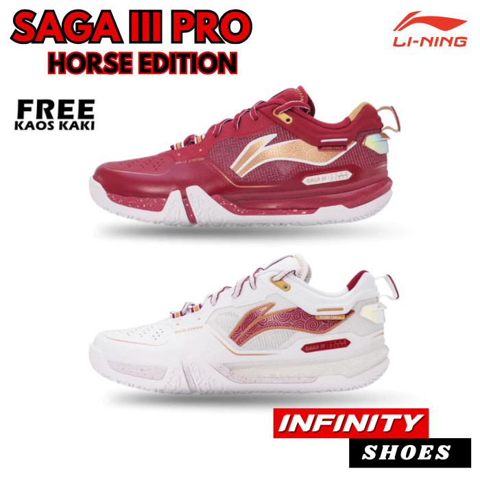 Li-Ning SAGA III Pro HORSE EDITION - Sepatu Badminton Original LINING