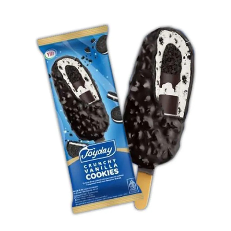 Joyday Ice Cream Crunchy Vanilla Cookies 65 ml Sayurbox