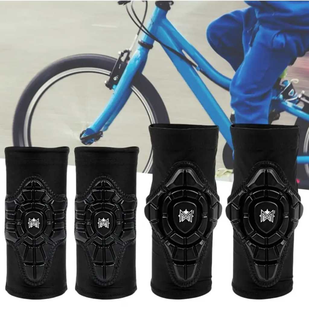 Foto Meroca Knee Elbow Pad Protector Adjustable Pelindung Lutut & Sikut sepeda Anak Push Balance Bike