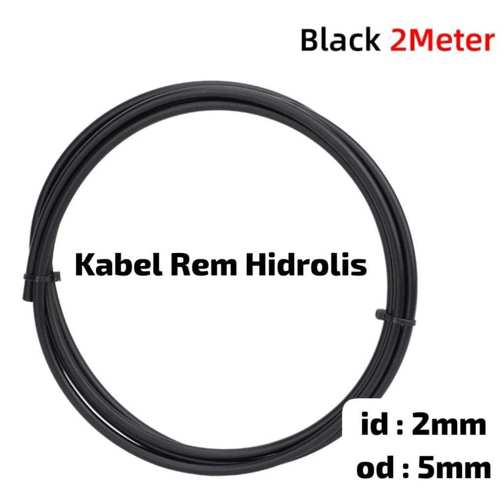 Foto 2 Meter Kabel Brake Hose Hydraulic Selang rem hidrolis sepeda untuk Shimano Sram