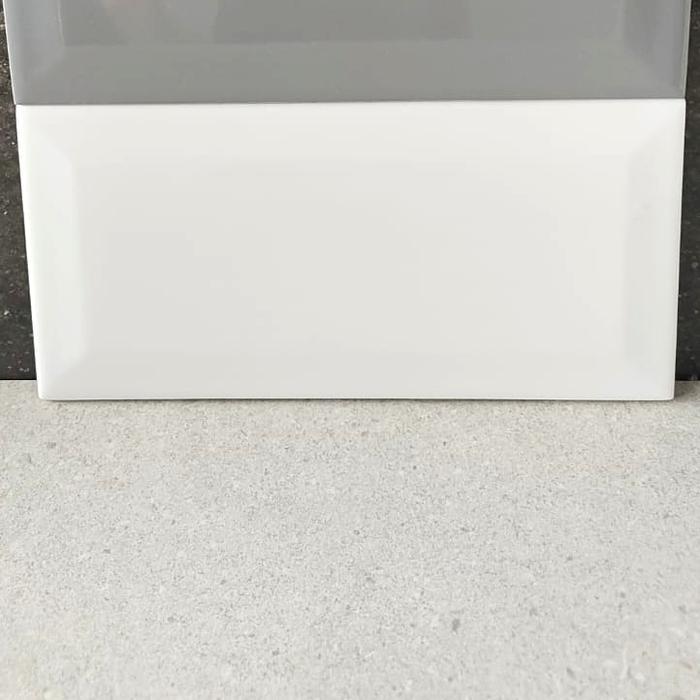 bevel keramik 10x20 subway MULIA - Putih