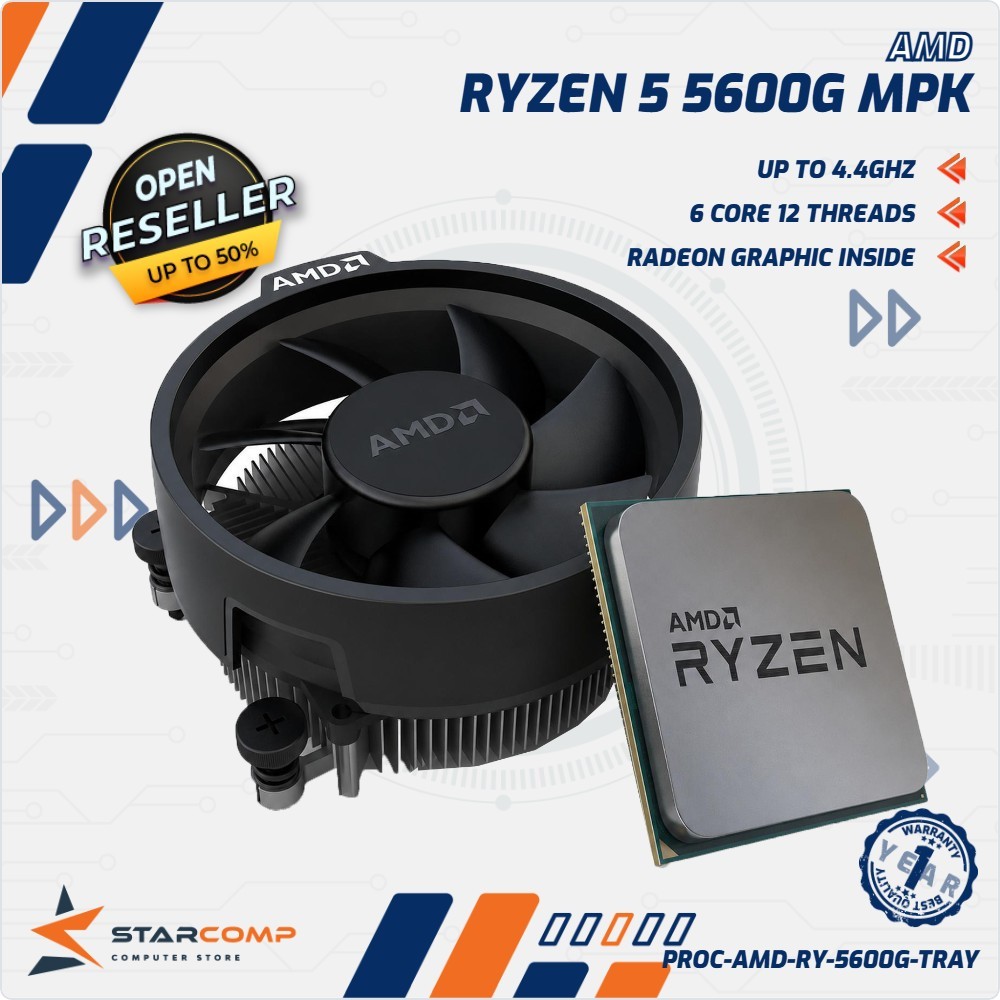 AMD Ryzen 5 5600G MPK Tray + Fan Processor AM4