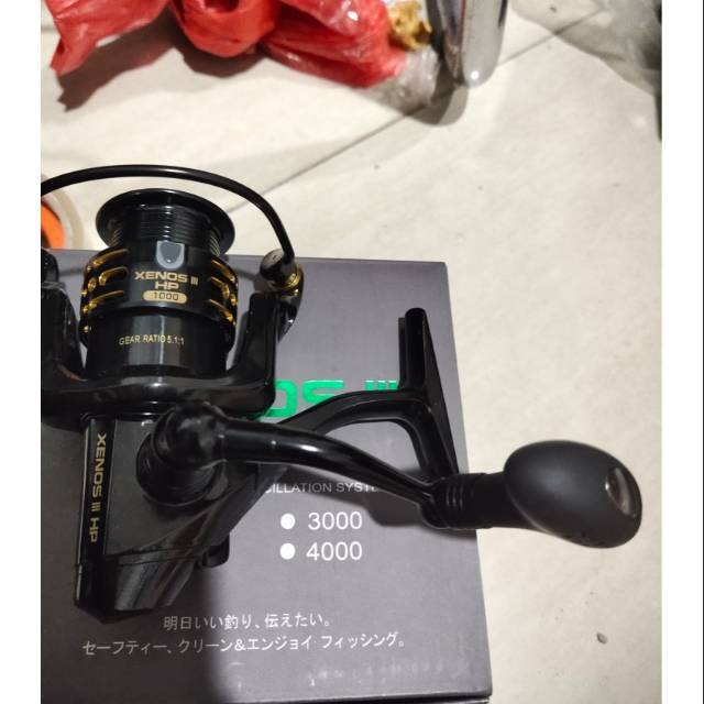 Reel ryobi xenos III hp 1000 power handel