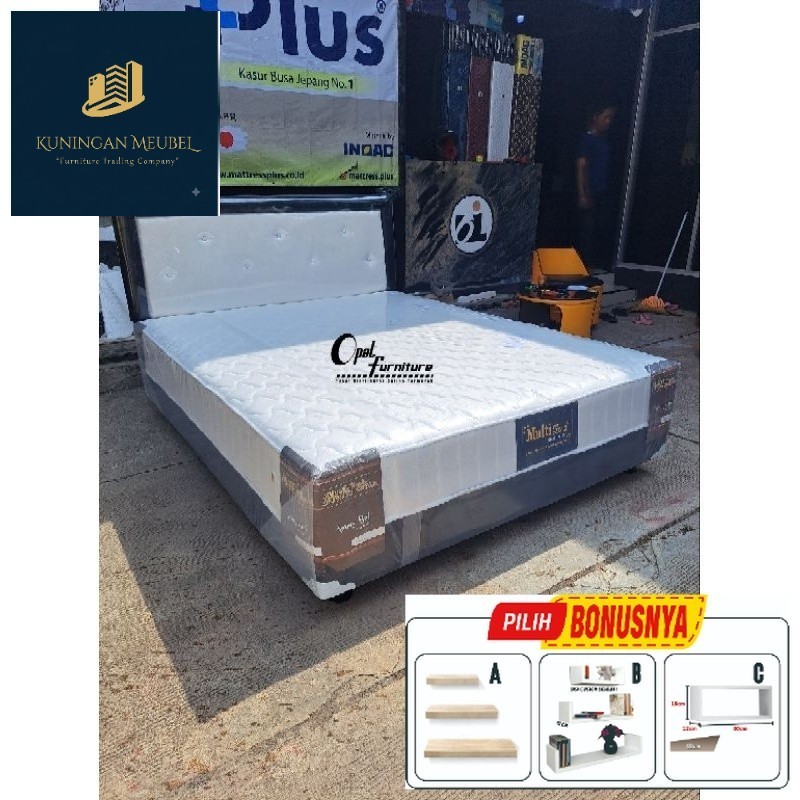 PROMO Spring bed Full Set 160x200 / Springbed Divan No 2 160x200 / Kasur Murah Cirebon Kuningan Maja