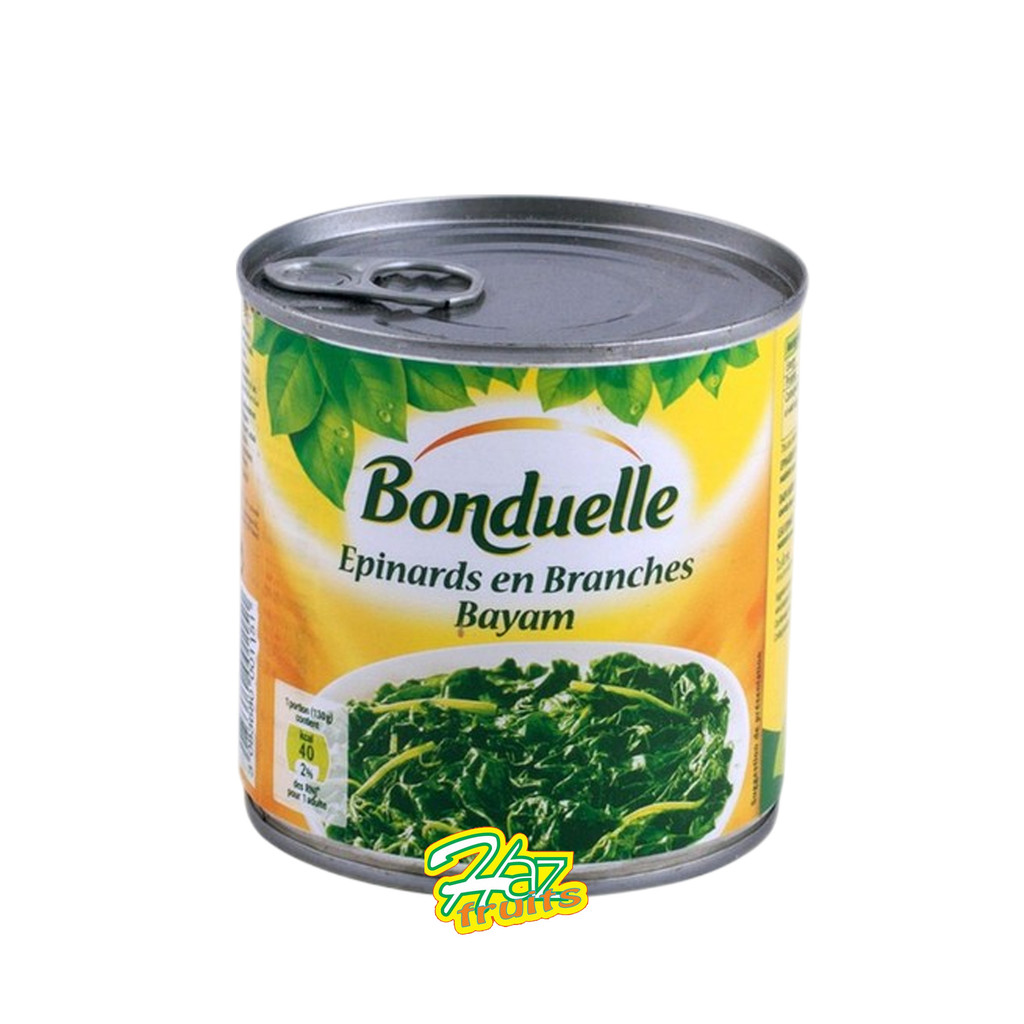 Bonduelle Leaf Spinach In Can / Daun Bayam Dalam Kaleng - 380 gram