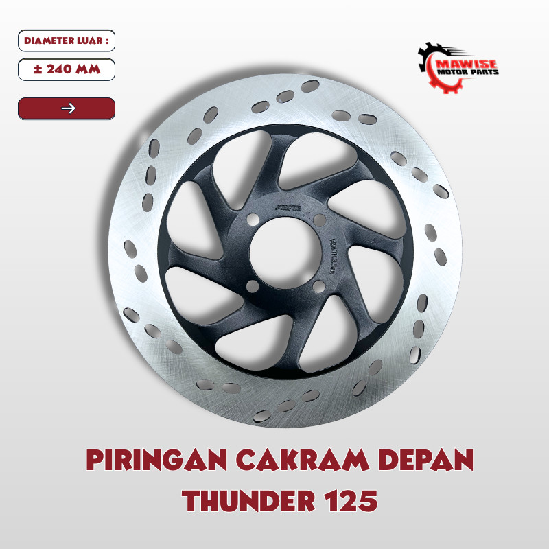 PIRINGAN CAKRAM DEPAN THUNDER 125 - DISK CAKRAM REM MOTOR SUZUKI THUNDER 125