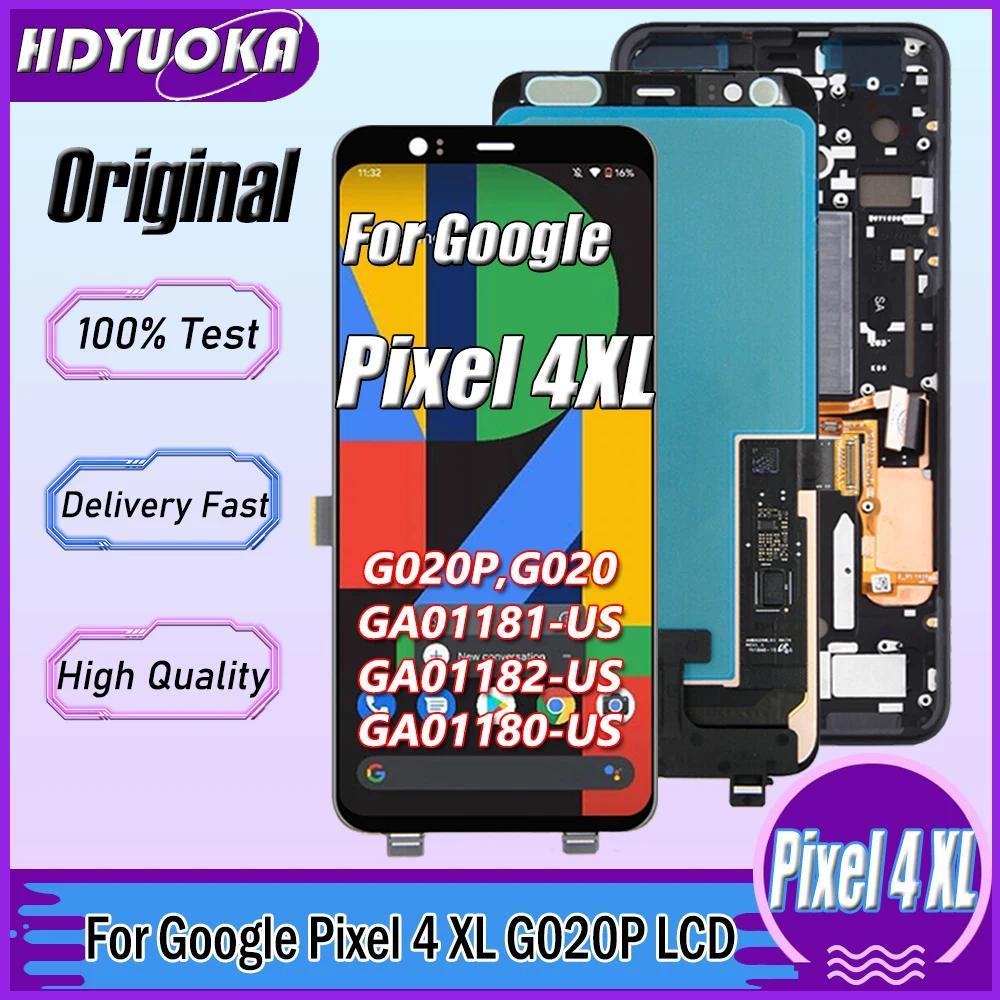 AMOLED 6.3" Original For Google Pixel 4 XL LCD splay Touch Screen gitizer Assembly Replacement LCD F