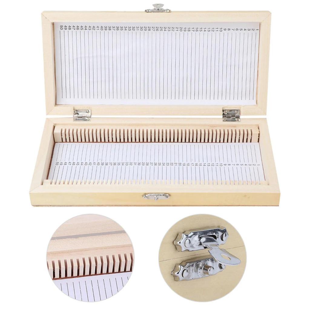 Specimens Slide Box Biology Glass Prepared Microscope Slides Specimens Wooden Slide Storage Box Case
