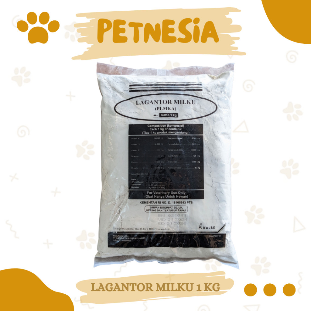 LAGANTOR MILKU 1 KG - Mineral Premix Untuk Penggemukan Dan Sapi Perah