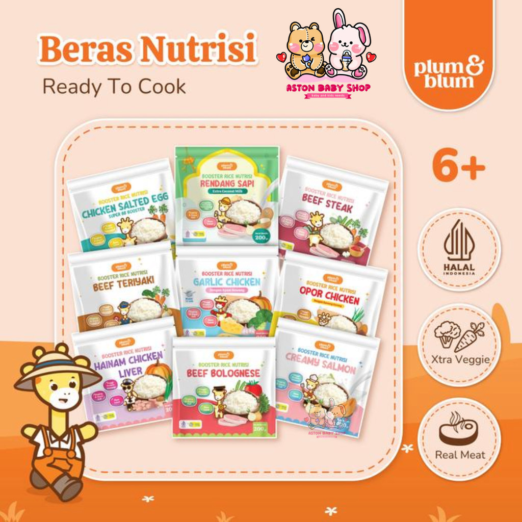 Plum & Blum Beras Mpasi BB Booster 200 gr Plum and Blum Beras