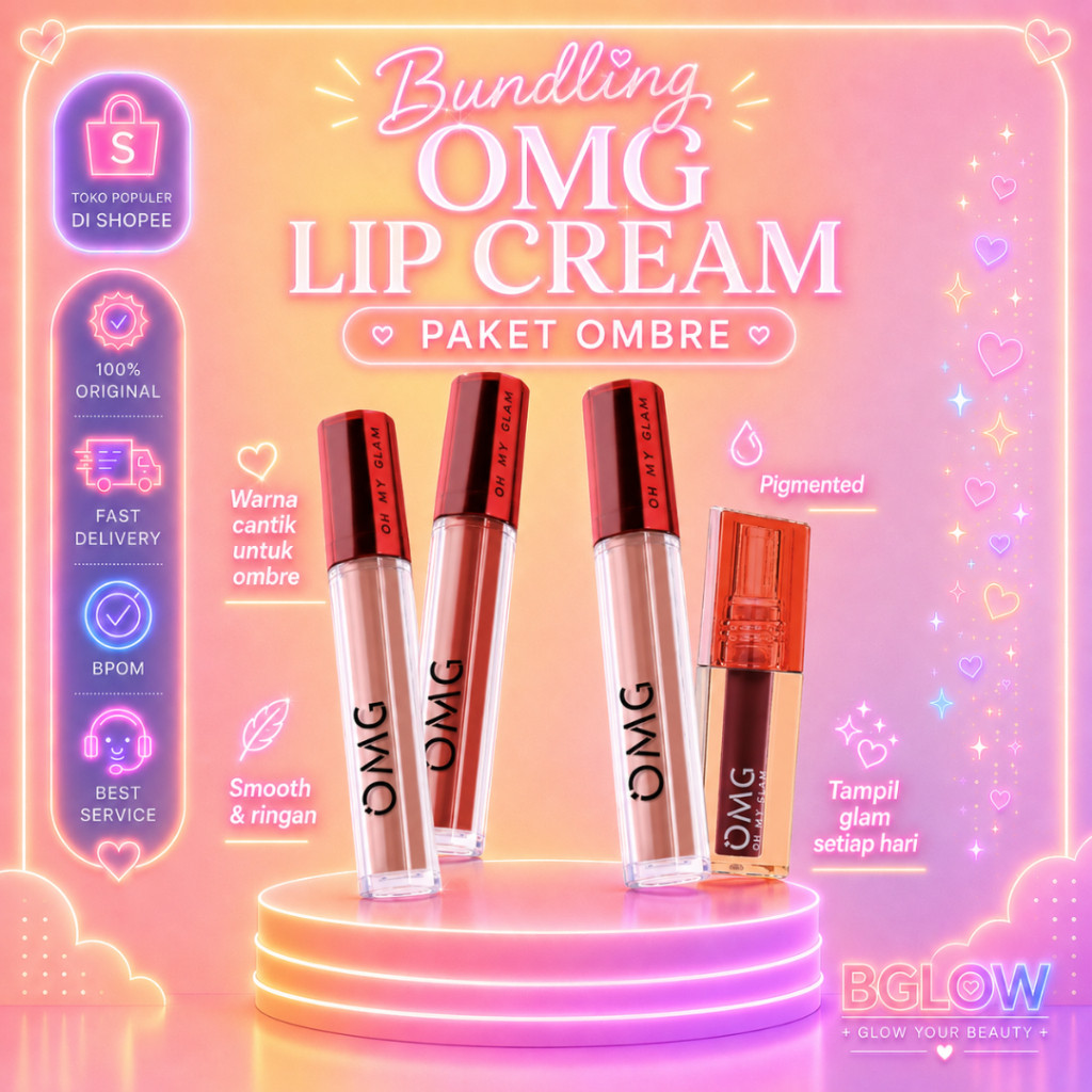 PAKET OMBRE LIPS OMG | Lipcream OMG Ombre Coffee Edition| Ombre Lipcream OMG | | Ombre Lips OH MY GL