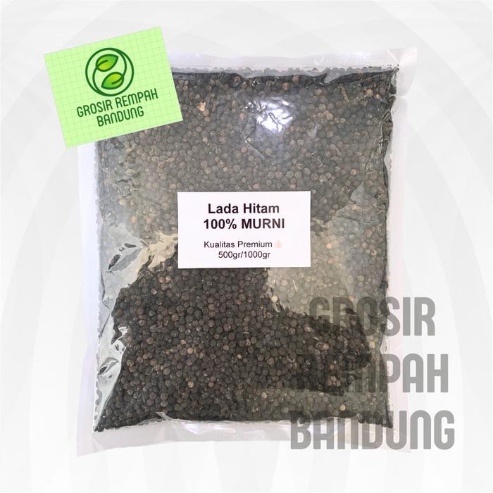 Biji Lada Hitam Butir Bersih Pilihan / Rempah / Kualitas Terbaik - 1000gr