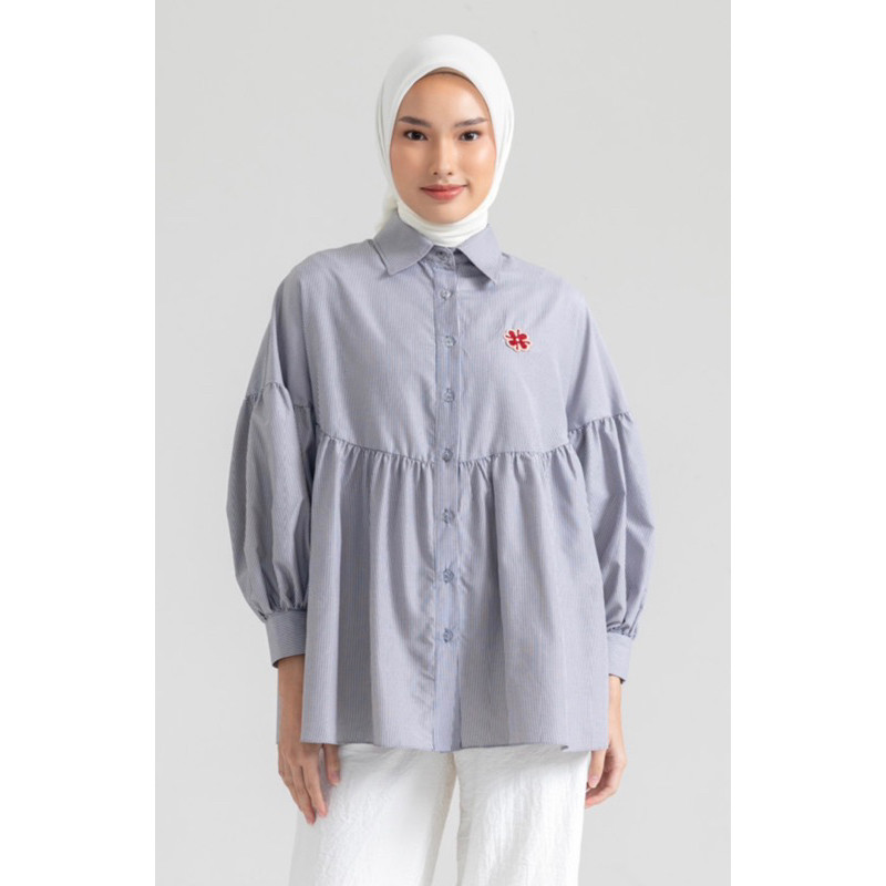 Alegra Top Riamiranda Cloverm RM Atasan Kemeja Blouse Ria Miranda