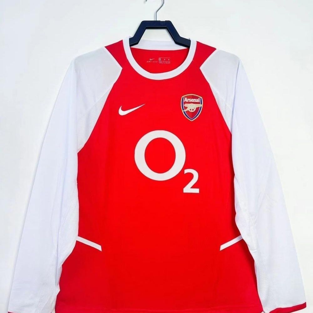 2002-04 Arsenal Home Retro Jersey Lengan Panjang